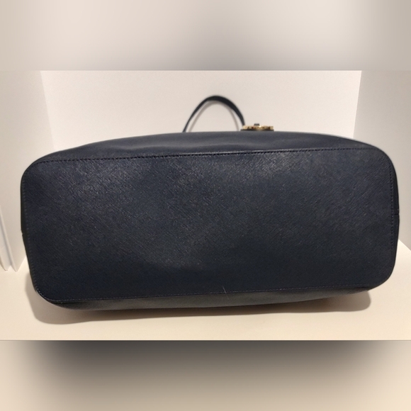Michael Kors Dark Blue Tote with Shoulder Straps - Picture 8 of 9